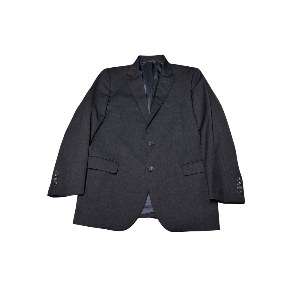 Brooks Brothers 1818 Fitzgerald Suit Jacket Mens 40S Charcoal Gray Wool USA